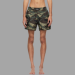 VETEMENTS Green Camouflage Swim Shorts