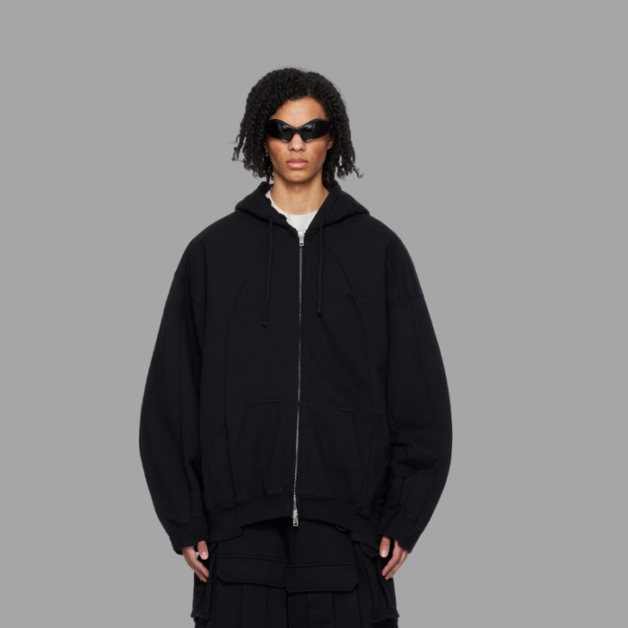 Vetements Black Paneled Hoodie