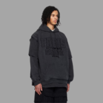 Vetements Black Paris Hoodie