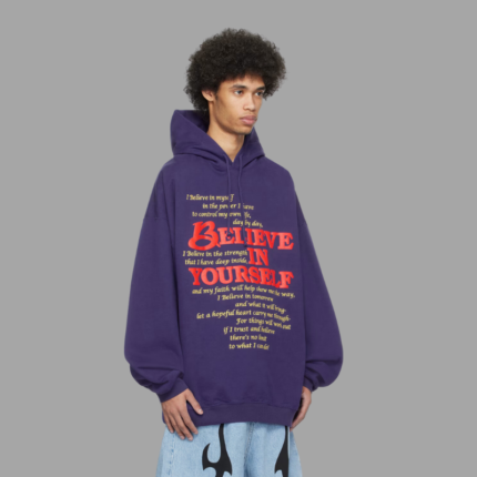 Vetements Blue ‘Believe In Yourself’ Hoodie