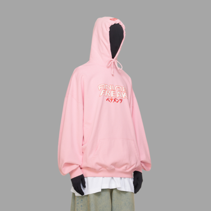 VETEMENTS Pink ‘Anime Freak’ Hoodie