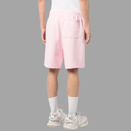 VETEMENTS illustration-print elasticated track shorts