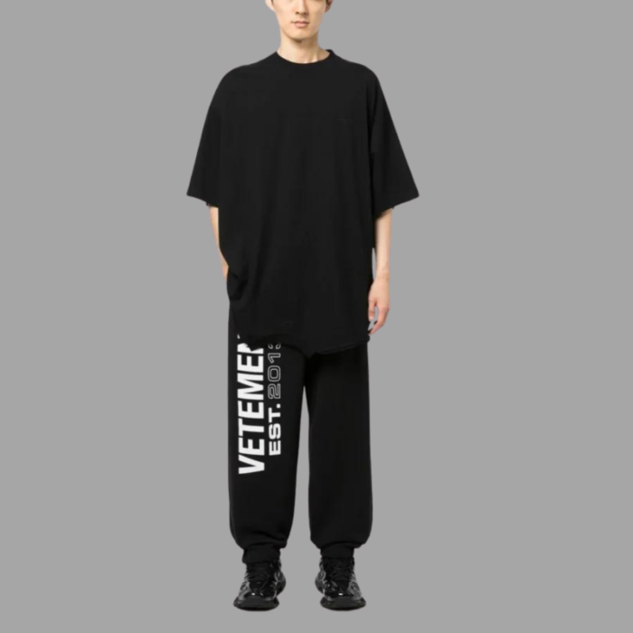 Flag-logo print track pants