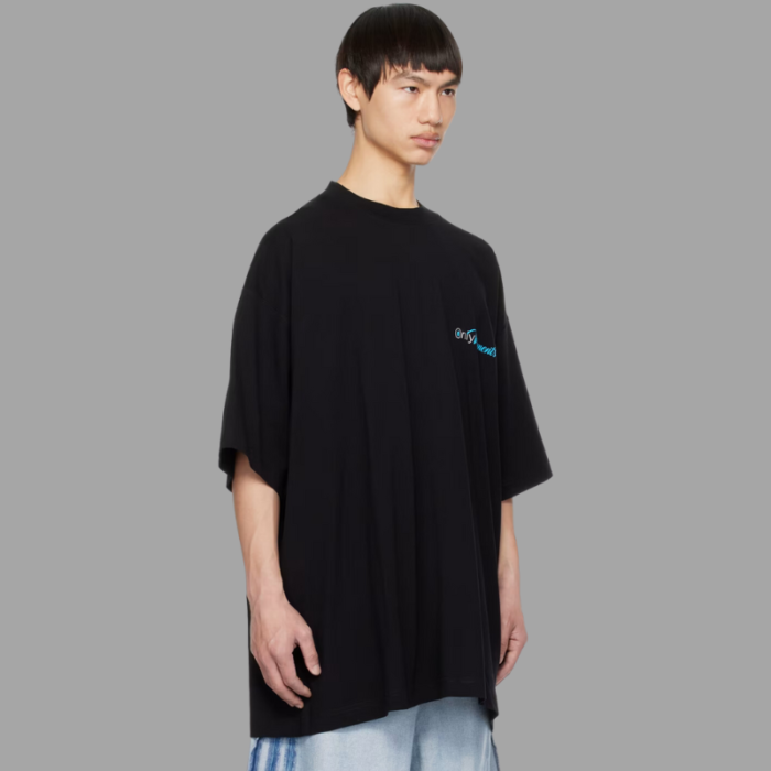 VETEMENTS Black Printed T-Shirt