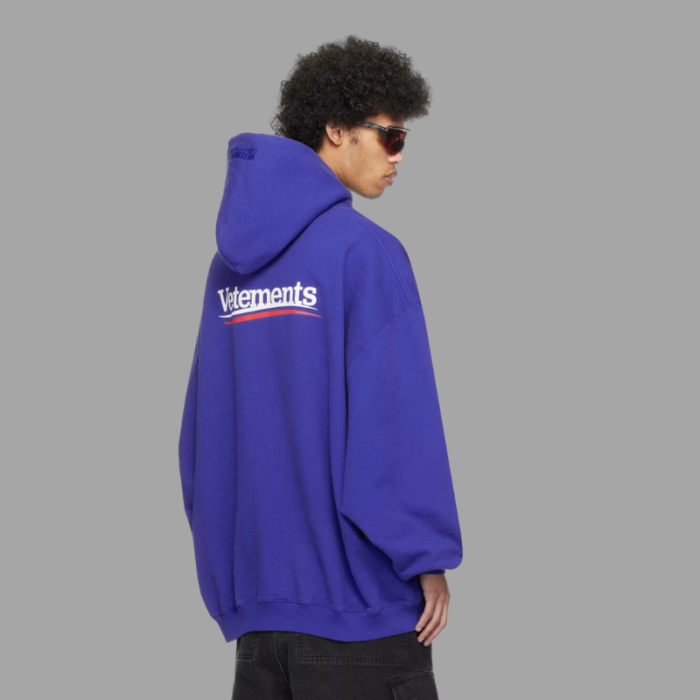 Vetements Blue Campaign Hoodie