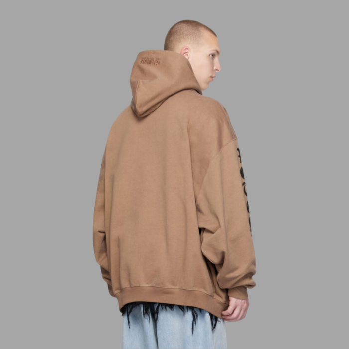 Vetements Taupe Reverse Anarchy Hoodie