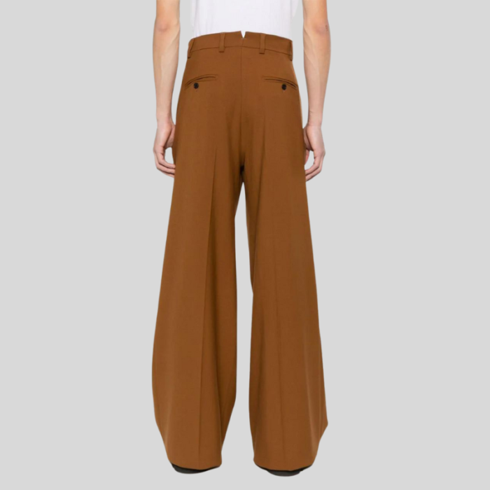 Pressed-crease Wide-leg Trousers