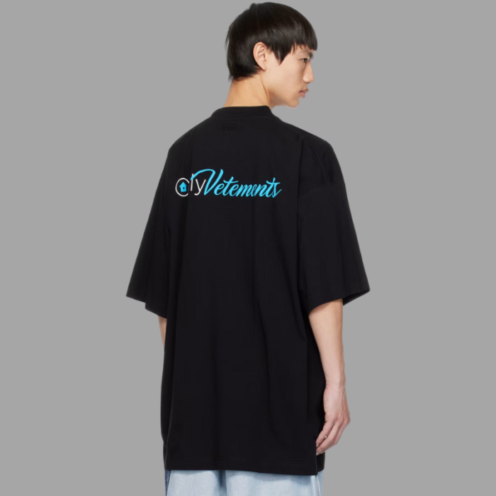 VETEMENTS Black Printed T-Shirt