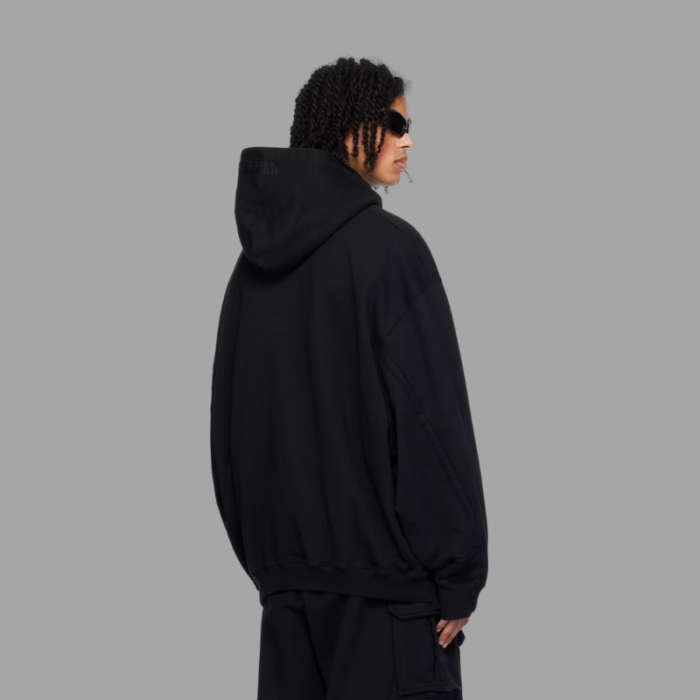 Vetements Black Paneled Hoodie